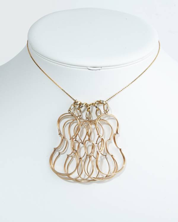 ARMAN | Gold Violins Pendant 